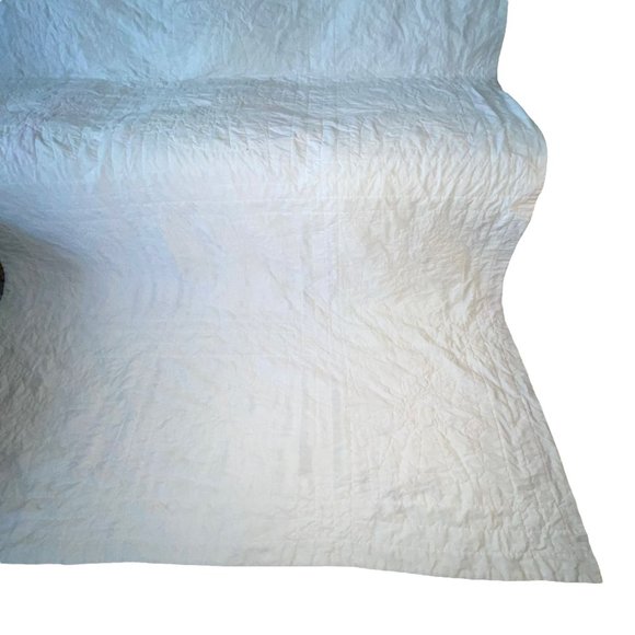 Handmade Hand Crafted Prairie Quilt Granny Square Prinoline Cottagecore 99X74 - Picture 11 of 12